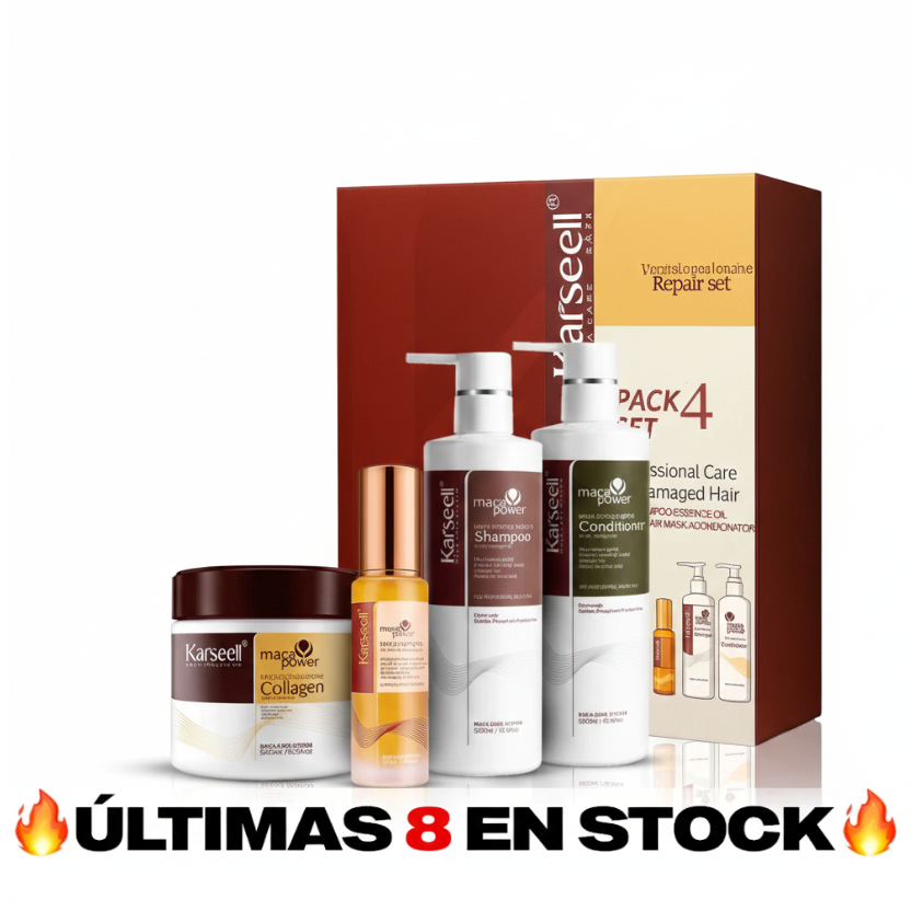 Combo Karseell Maca Power x4 – Tratamiento Profesional Capilar Completo