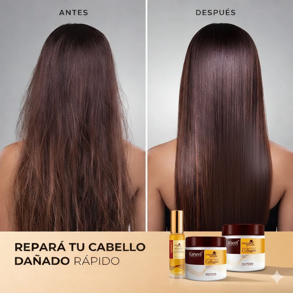 Combo Karseell 2 mascarillas + 1 Aceite de argán