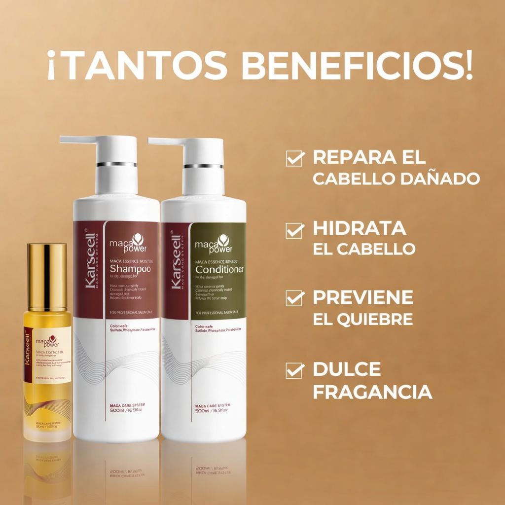 Shampoo + Acondicionador + Aceite Karseell